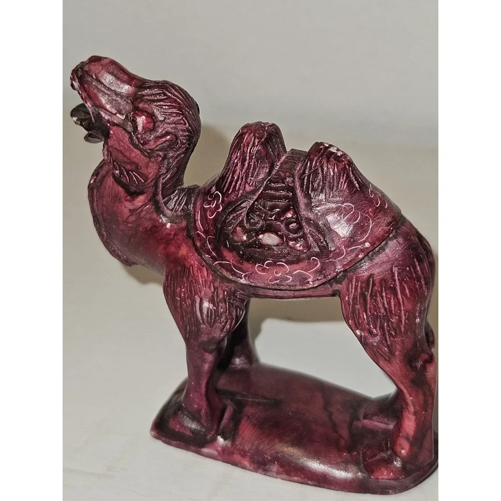 Carved Camel Unknown Material  3in L ‎ 3in W